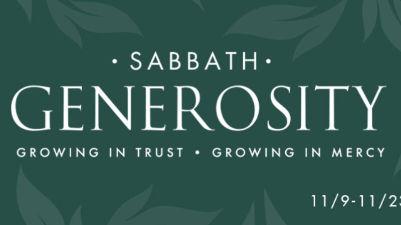 Sabbath Generosity